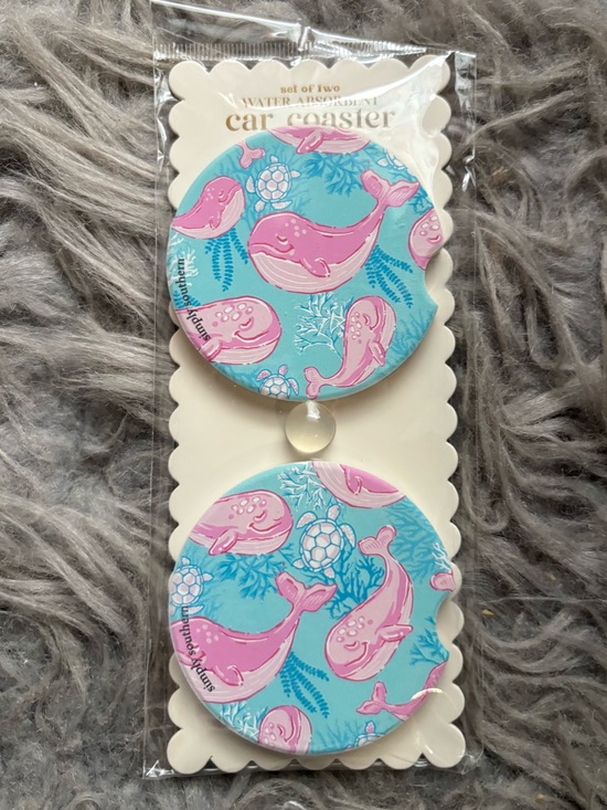 Simply Southern Accessories - Simply southern whale car coasters lot of 2 NWT